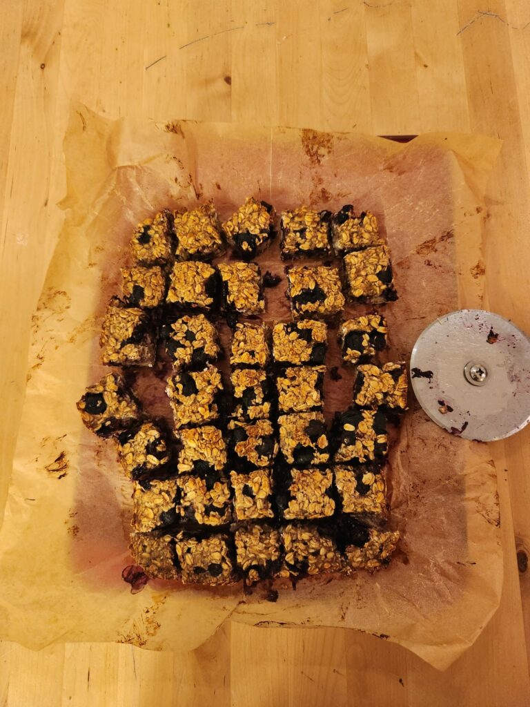 עוגיות שיבולת שועל לאחר התנור