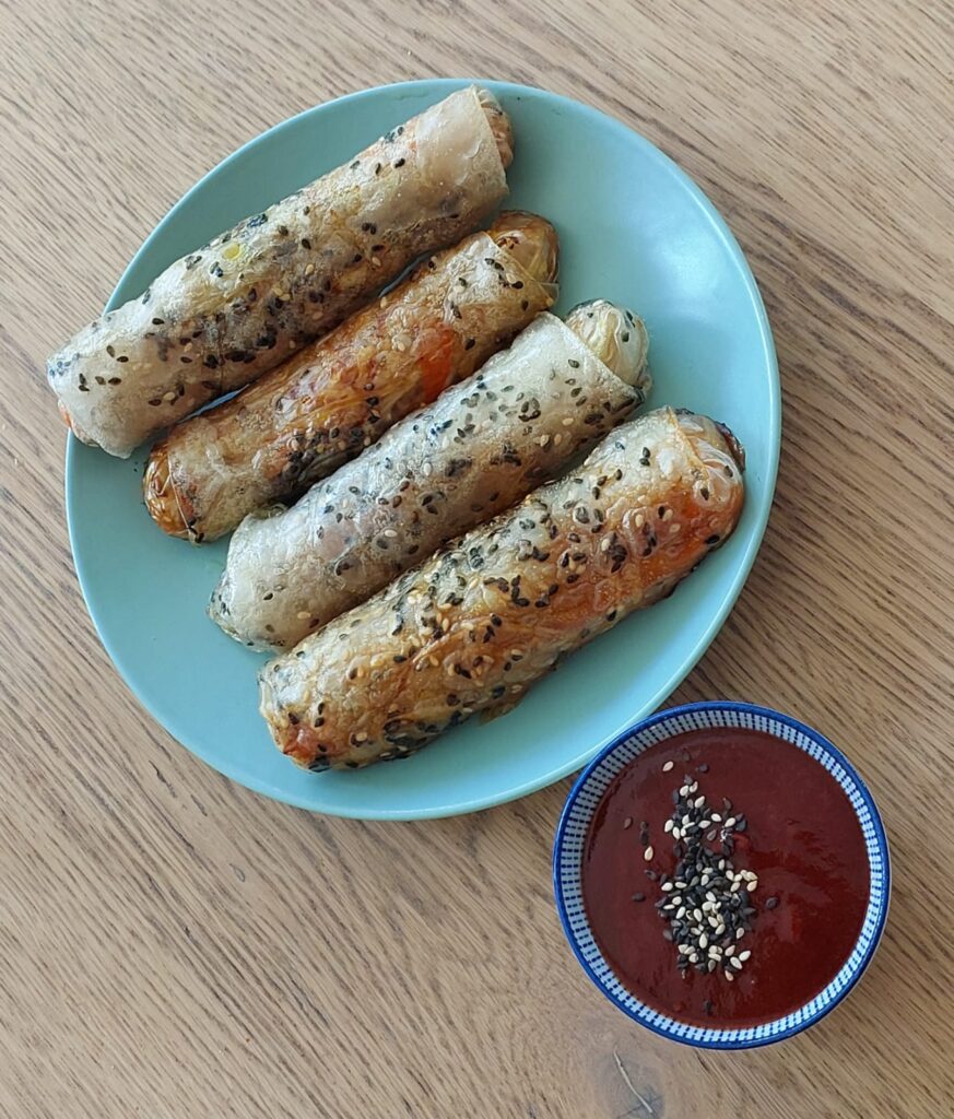 אגרולס מהירים מדפי אורז