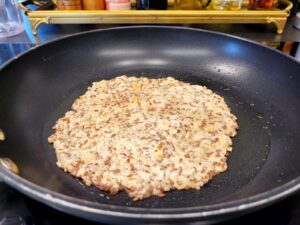 לחם שיבולת שועל בתהליך הכנה