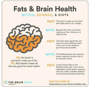 מיתוסים ומדע לגבי שומן ובריאות המוח