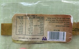 חטיף רגע בטבע רכיבים