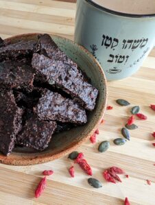 חטיף שוקולד בריא מוכן לאכילה